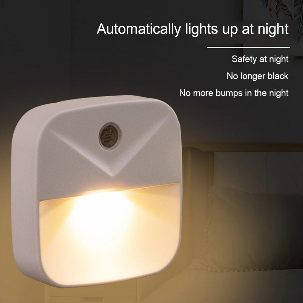 

New LED Plug-in Motion Sensor Light Wall Night Lamp Light with Brightness Lighting Time Adjustable for Living Room