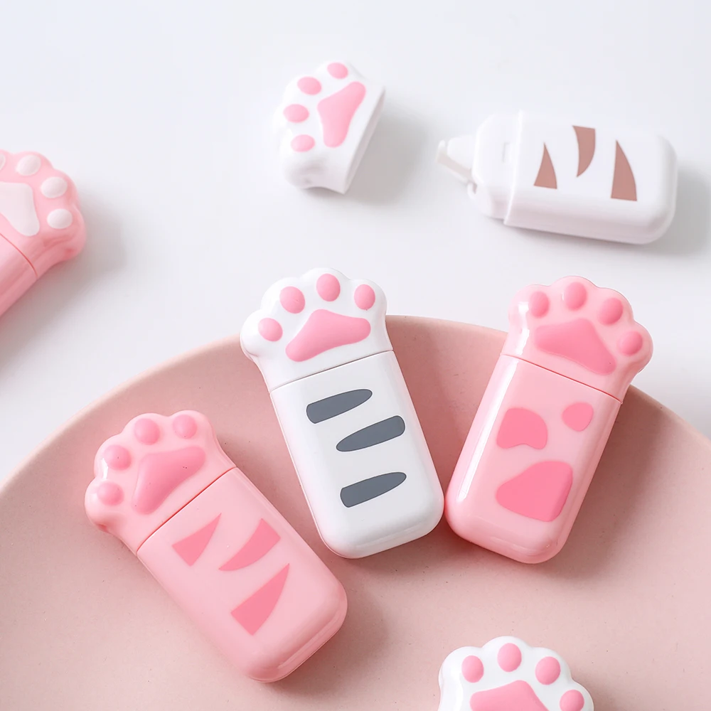 Twingo Kawaii Cat Claw Correction Tape-Portable White Out Tape, 6M Student Prize and Office Stationery Gift