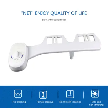 

Non-Electric Bidet Mechanical Washing Toilet Bidet Seat Fresh Water Bidet Sprayer Self-Cleaning Nozzle for Pregnant Women