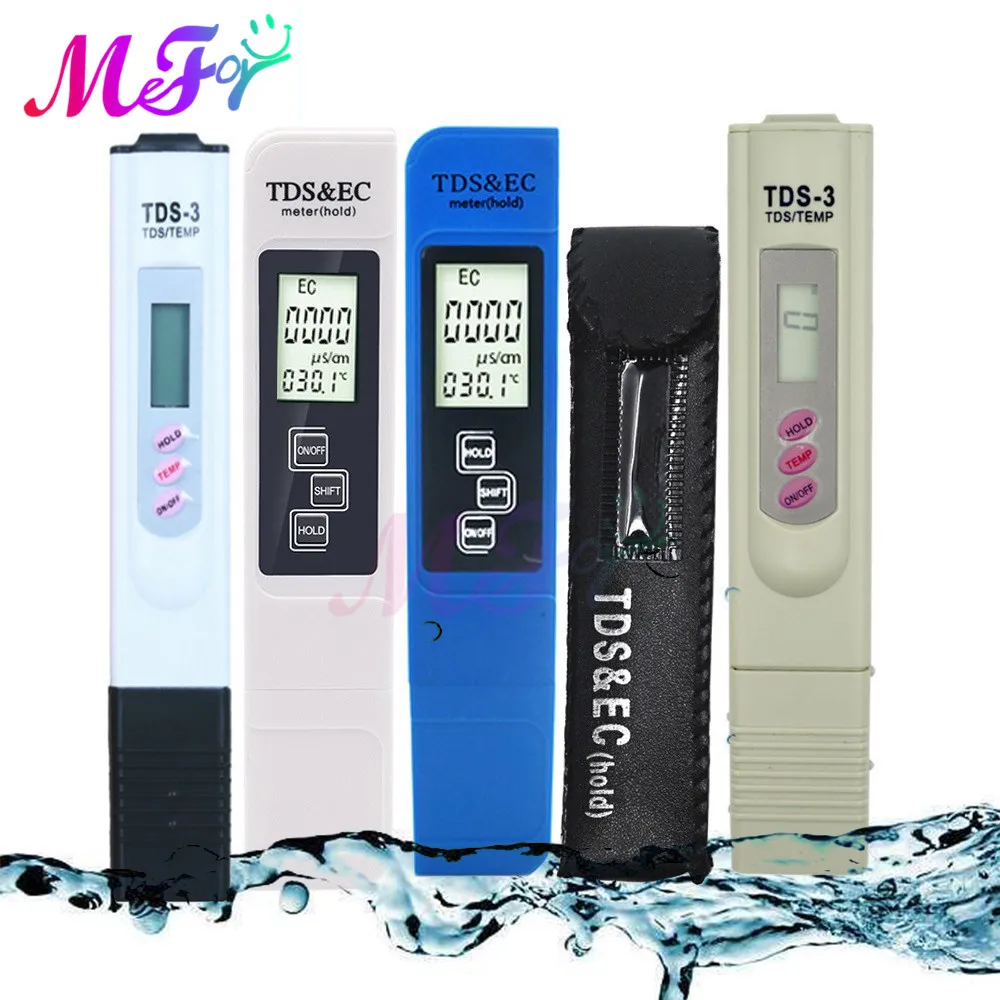 Portable LCD Digital TDS EC Temp Water Quality Tester Water Testing Pen Filter Meter Measuring Tool Aquarium Pool Thermometer|PH Meters| - AliExpress