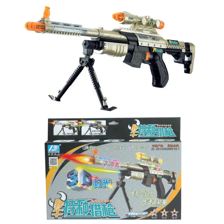 

DFPC DF-20218B Submachine Gun Music Light Machine Gun Model Guns Sound And Light Toy Gun