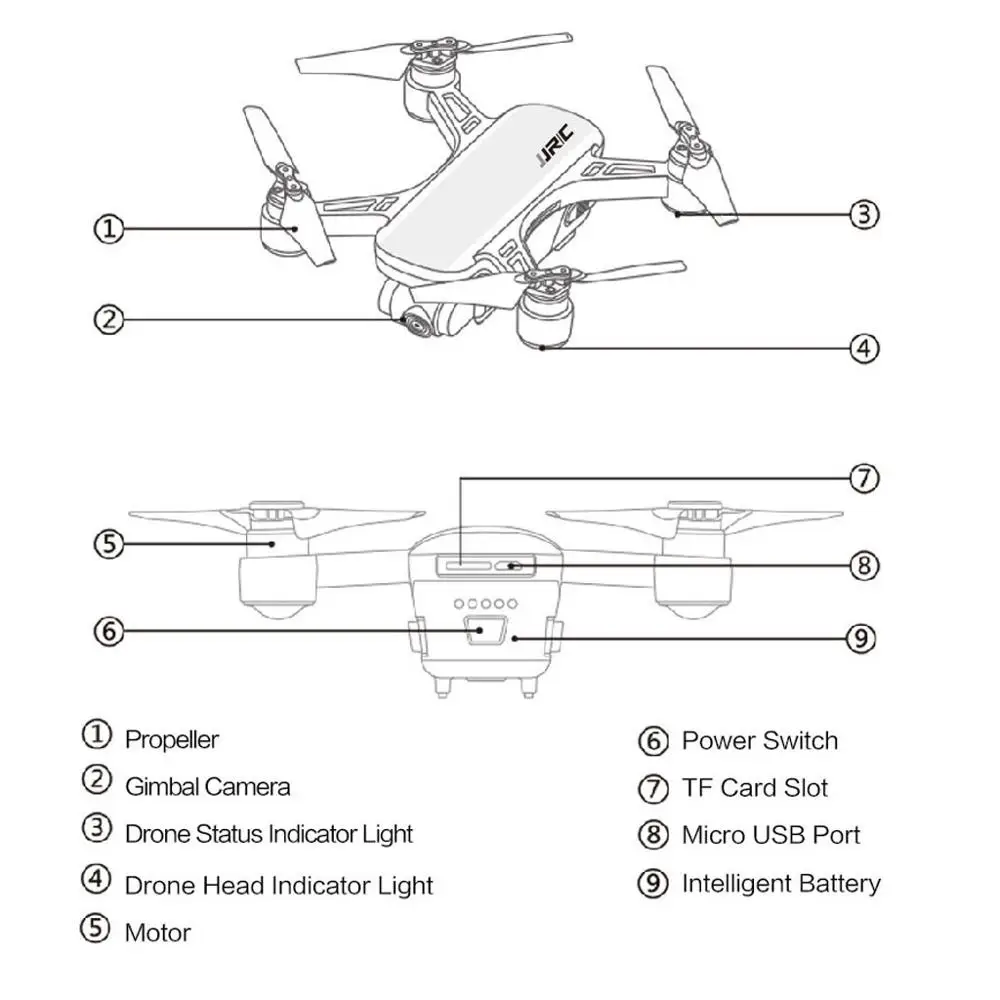 C-Fly Wi-Fi FPV с широкоугольной HD камерой, режим высокой фиксации, Складная рукоятка, Радиоуправляемый квадрокоптер, Дрон RTF XS809HW H37