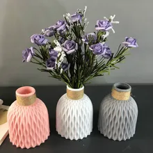 Plastic Vase Hydroponic-Pots Flowers-Plants Wedding-Dried Home-Decoration Anti-Ceramic