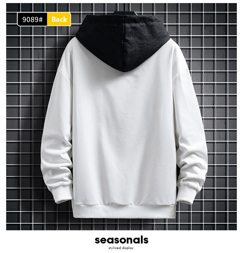 Waliicorners White Oversized Hoodie Fashion Sweatshirts Streetwear Sweatshirt Long Sleeve Colorblock Hooded Tops 14 Hc4f69de1d9f448d1960dc6049e64d1d0a