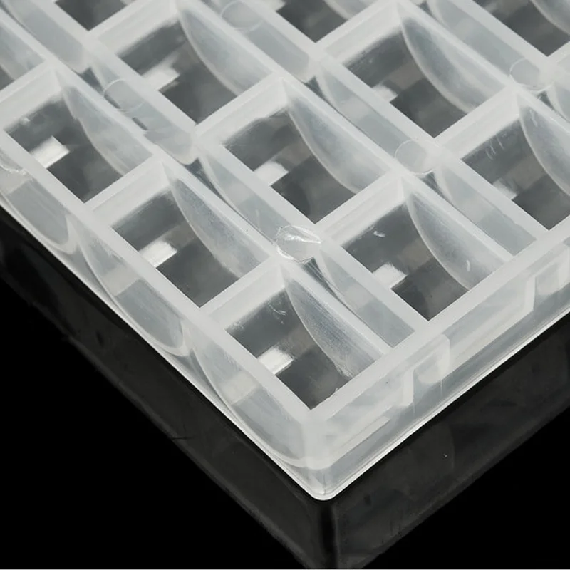 

Holder Bobbin Box Case sewing accessories Bobbin Box Empty Clear Sewing Tool Storage 25 Grids