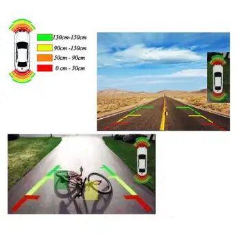 

OPS System Parktronics OEM Parking Sensors 8 Alarm Flat digit waterproof front backup sensor blind spot parking detector system