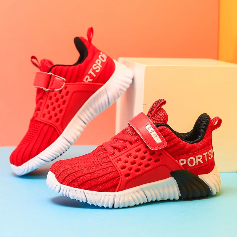 

New Luxury Kids Walking Shoes Anti Slip Kids Shoes Boy Mesh Breathable Boy Flats Sneakers FlyWire Sport Kids Shoes Toddler Shoe