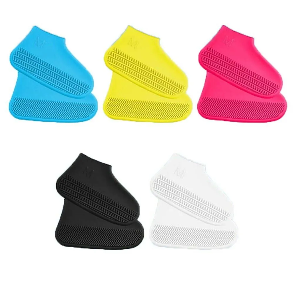

Hot Waterproof Shoe Covers Cycling Rain Reusable Silicone Elastic Anti-Slip Protection for Outdoor MCK99