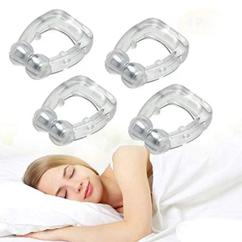 

Apnea Guard Nose Clip Stop Snoring Night Device Sleep Tray Anti Snore Magnetic Silicone 3pcs Sleep Aid Snore Reduction Device