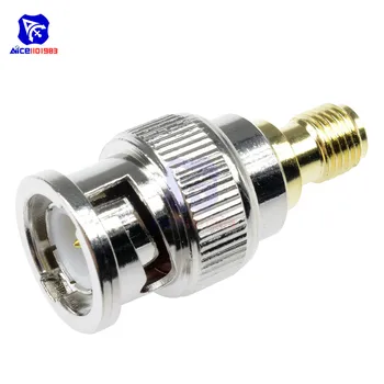 

diymore BNC Plug Male to SMA Female Jack RF Straight Connector