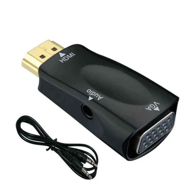 Фото Кабель адаптер hdmi vga 15 контактов 1080P Кабели HDMI Кабель адаптер hdmi vga 15 контактов 1080P Кабели HDMI