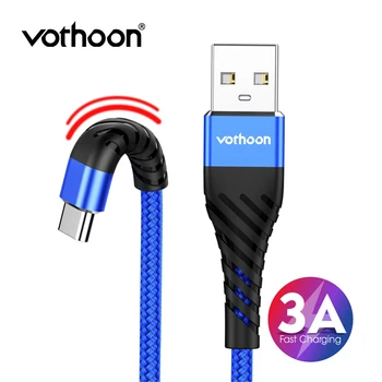 

Vothoon USB Type C Cable for Xiaomi Redmi Note 7 Mi 9 Fast Charging Data Sync USB C Cable for Samsung Galaxy S10 S9 Oneplus 5 6T