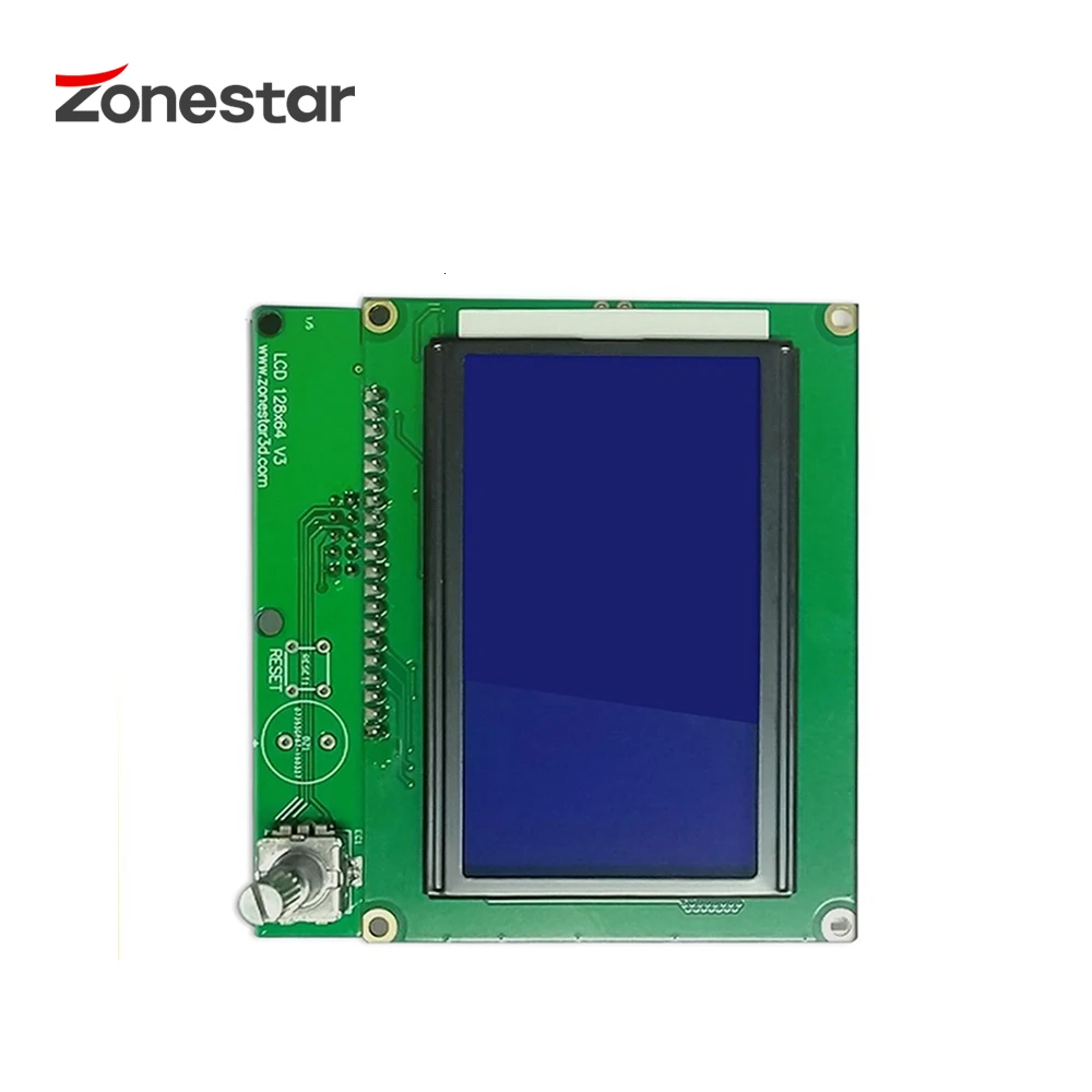 Модуль ЖК дисплея ZONESTAR 12864 с кабелем 128x64 точки Синяя подсветка экрана для ZRIB RAMPS