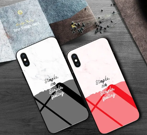 YY стеклянная оболочка для Apple iphone 7 8 plus чехол телефона роскошный градиентный цвет