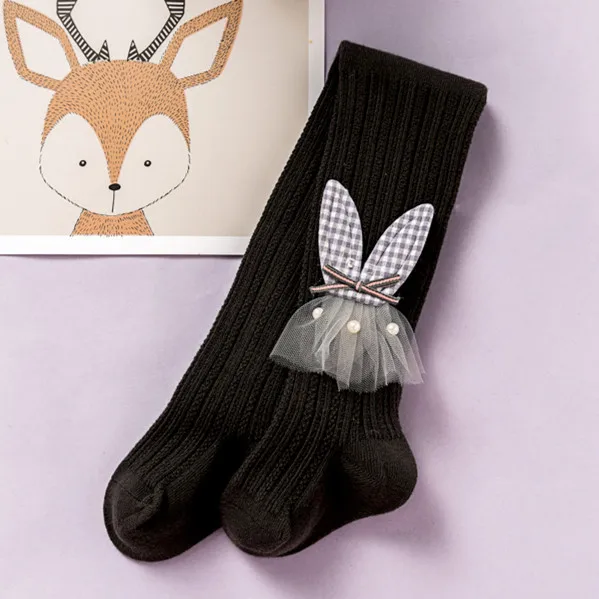 Girls Pantyhose Baby Tights Knitted Cotton Baby Stocking Panty Girl kid Toddler Cartoon Rabbit Tights Pants
