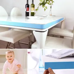 Bande de Protection BlueTable pour meubles plats, 2M de long, produits de sécurité pour bébé, Protection des coins de meubles en verre 