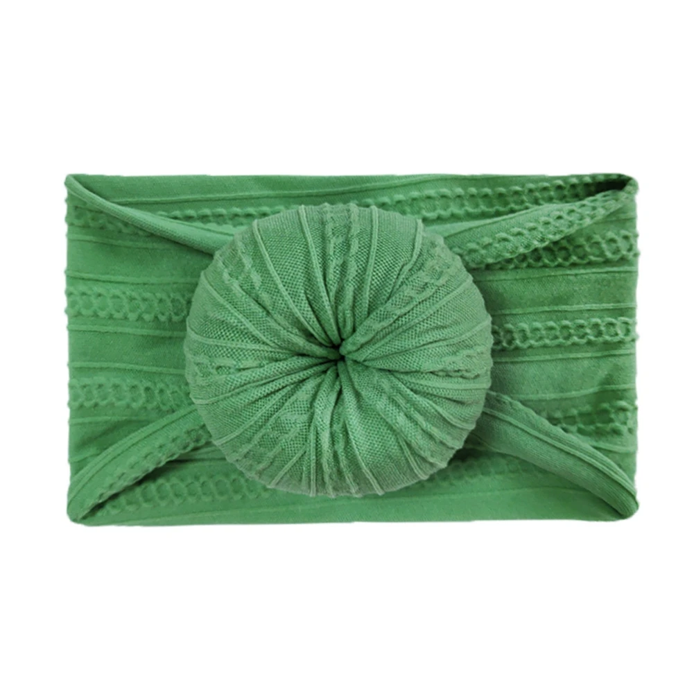 

Baby Girl Headband Wide Hair Band Pleated Donut Shape Sweet Decorative Elegant Gift Beach Party Ornament