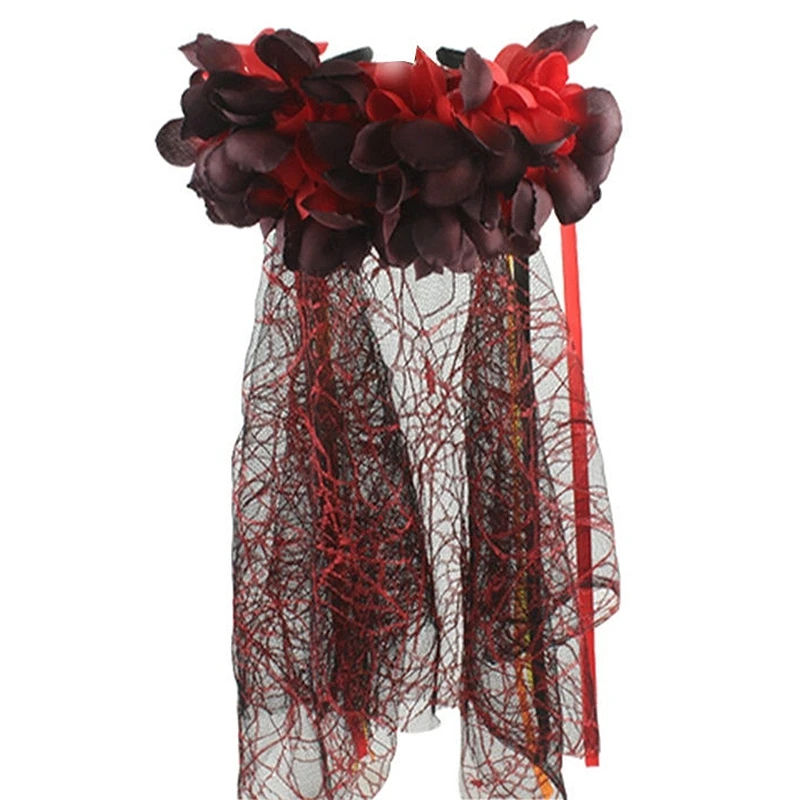 Розы мексиканский Хэллоуин нарядное платье цветок повязка на голову Хэллоуин костюм аксессуар