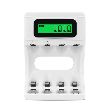 

Smart LCD Display Electrical Tools Four Slot Rechargeable Charger USB Battery Charging