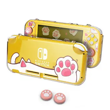 

Transparent Hard Protective Case & Joystick cap cover For Nintendo Switch Lite Console Protect Cover Game Console Controller