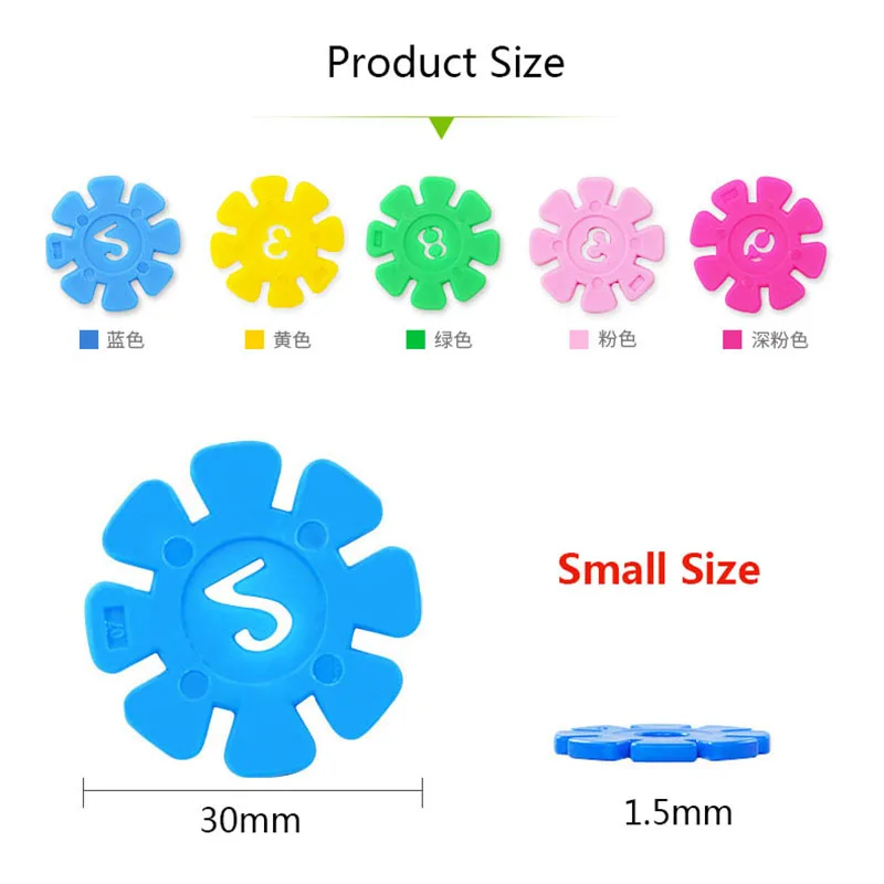 100pcs-lot-Plastic-Snowflake-Interconnecting-Blocks-Building-Construction-Toys-Children-3D-Puzzle-Kindergarten-Baby-Game-Toy (6)