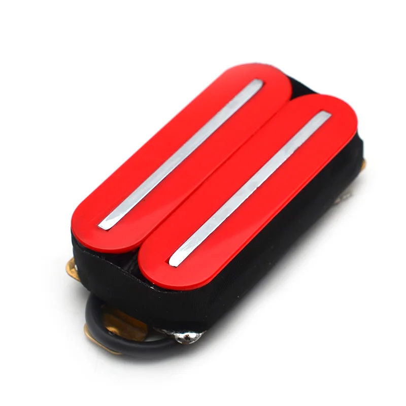 Электрическая гитара Humbucker Dual Coill Dual Rail guitar Bridge Pickup с 57 мм стальной полюс многоцветный - Цвет: Red