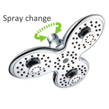 

Top Spray ABS Plating Dark Rain Shower Shower Nozzle Shower Head 10 Inch Rain Showerhead Water Saving