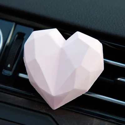Light Pink Автомобильный интерьер, кондиционер, ладан, духи в форме сердца, автомобильный ароматерапия, украшение интерьера автомобиля - Название цвета: Light Pink