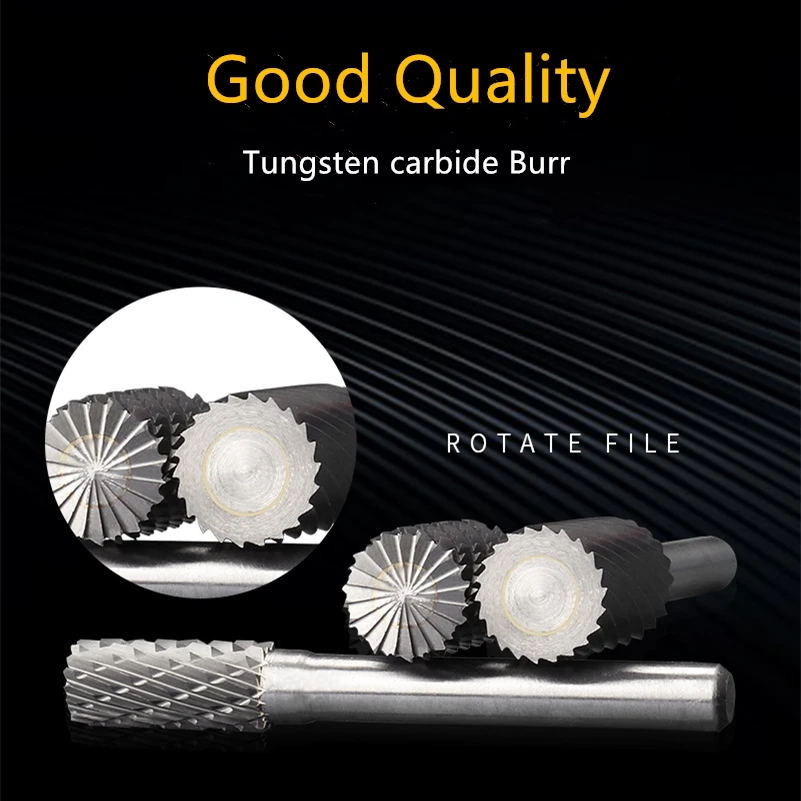 16mm Tungsten Carbide Burr Cylinder Ball Nose Rotary Burrs File 6mm Shank 6mm 16mm Tungsten Carbide Burr Cylinder Ball Nose Rotary Burrs File 6mm Shank 6mm