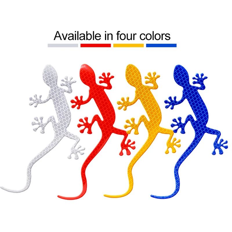 

Car Reflective Strips Gecko Shape Warning Tape Reflector Sticker Decals Mark for Night Driving FOU99