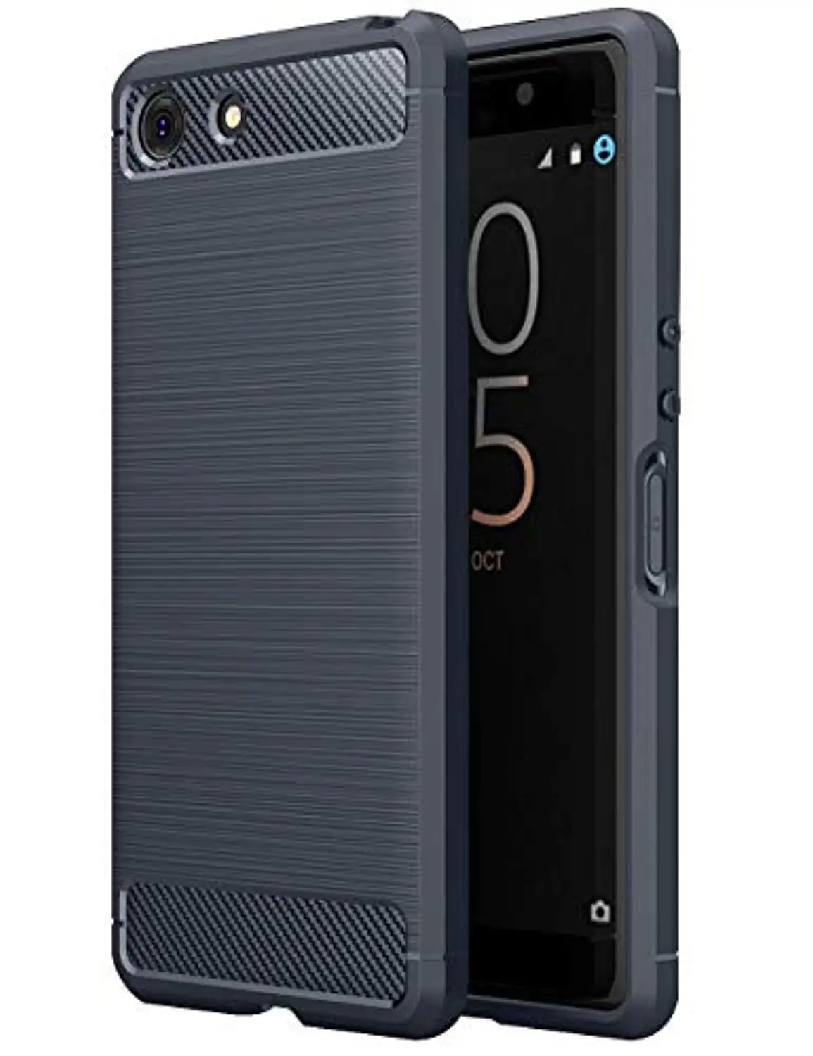 Carbon Fiber Armor for Sony XZ4 Compact XZ3 XZ2 XZ1 XA3 Ultra XA2 XA1 Plus Cover Soft TPU Silicone Xperia 1 2 10 20 |