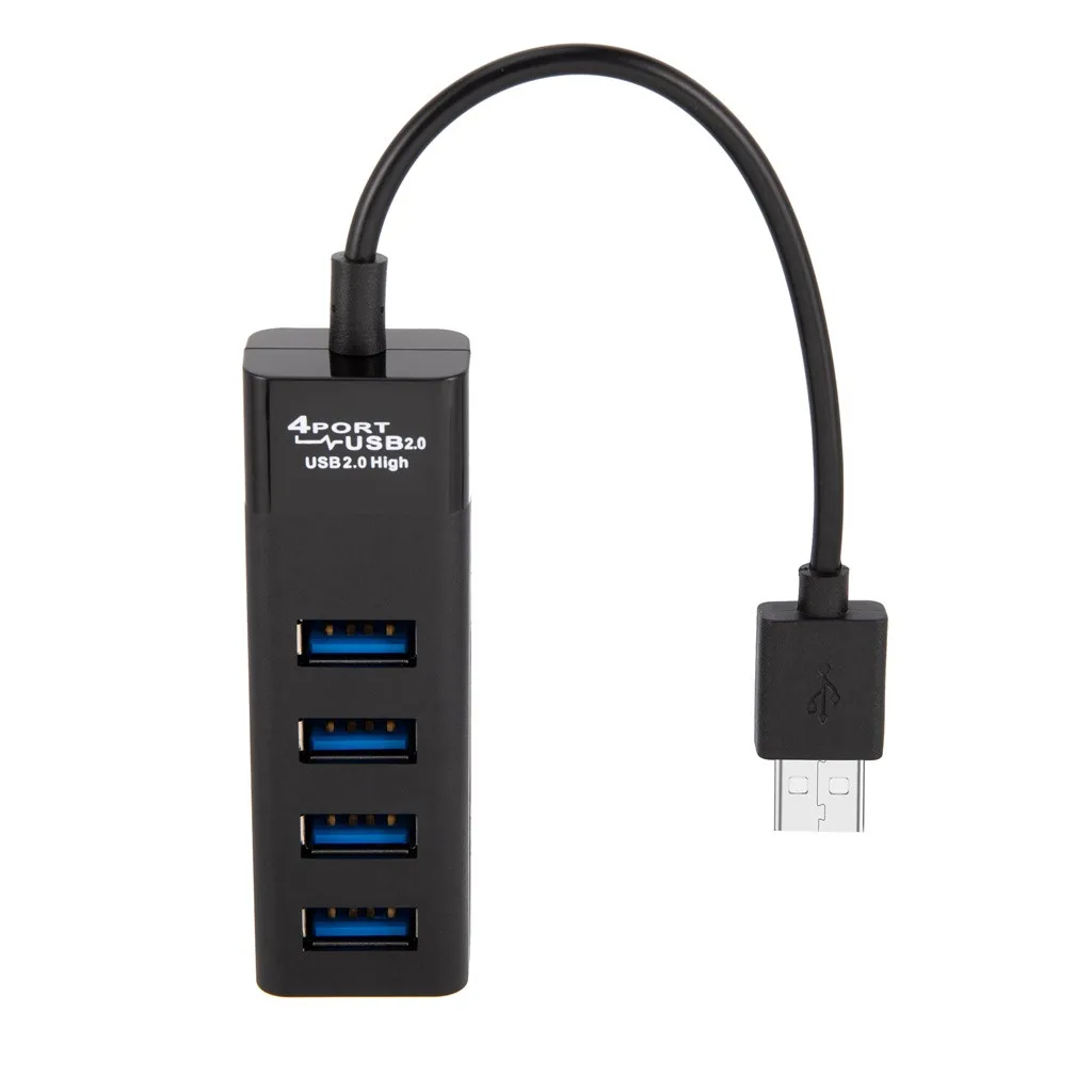 4 порта USB концентратор 2,0 зарядное устройство мульти пуранто Usb Высокое качество Поддержка Windows XP/Vista/8,1718 MAC и т. д. Разветвитель USB концентратор z0726