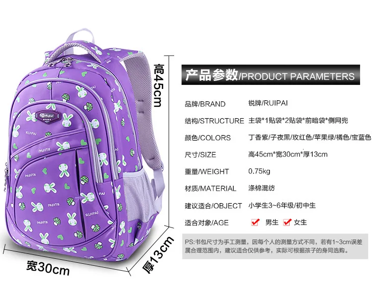 School Children Cartoon Bags Elementary School Backpack For Girls Orthopedic Backpacks Kids Schoolbag Backpack Mochila Infantil
