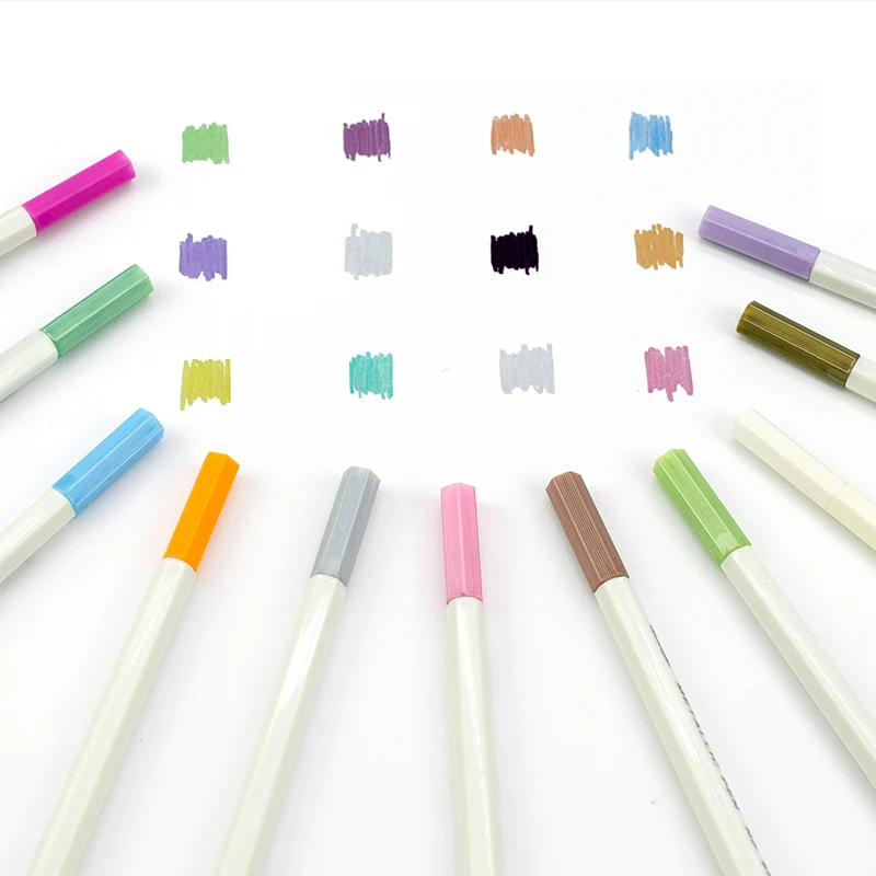1pcs Metallic permanent paint Marker Pen Art colourful Cute plastic Supplies stationery Scrapbooking Crafts graffiti