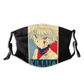 

Hunter X Hunter Killua Unisex Non-Disposable Mouth Face Mask Anti Haze Dustproof Cover Respirator Muffle Mask with Filters