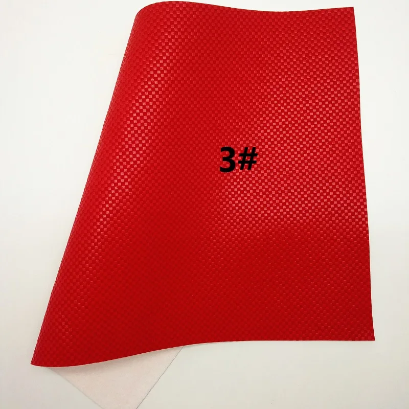 Красная блестящая ткань, клетчатая искусственная ткань, тартан Синтетическая кожа ткань листы для лука A4 21x29 см мерцание XM899 - Цвет: 3