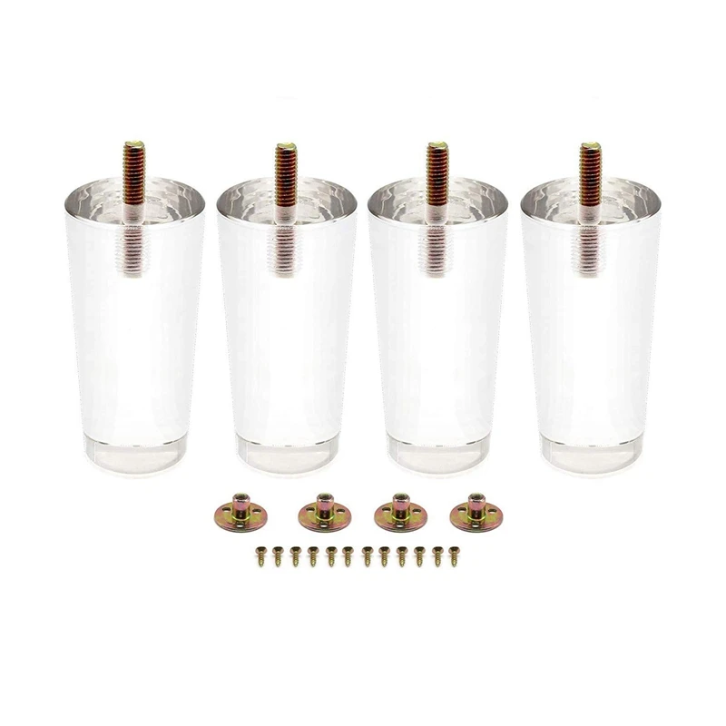 4PCS 4 Inch/100Mm Furniture Feet Acrylic Bench Legs Sofa Legs Modern Cabinet Cupboard Coffee Table Legs Couch Feet Storage Shelv 4PCS 4 Inch/100Mm Furniture Feet Acrylic Bench Legs Sofa Legs Modern Cabinet Cupboard Coffee Table Legs Couch Feet Storage Shelv