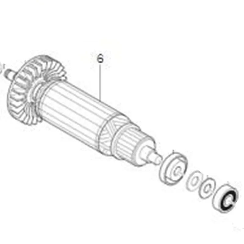 AC220-240V MAKITA 510186-7 ротор якорь электродвигателя для MT961 MT963 ротора