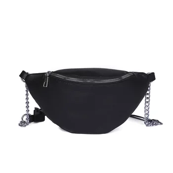 

Fashion Chain Fanny Pack Waist Bag New Brand Belt Bag Women Waist Pack PU Leather Chest Bag Chain Link Purse New Ins 2020