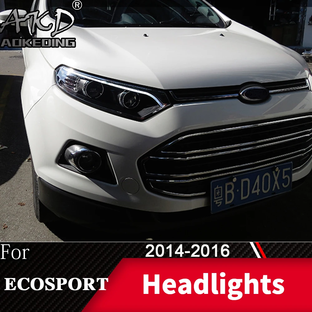 Фара для автомобиля Ford Ecosport- Ecospro головной светильник s противотуманный светильник s дневной ходовой светильник DRL H7 светодиодный Биксеноновая лампа автомобильные аксессуары