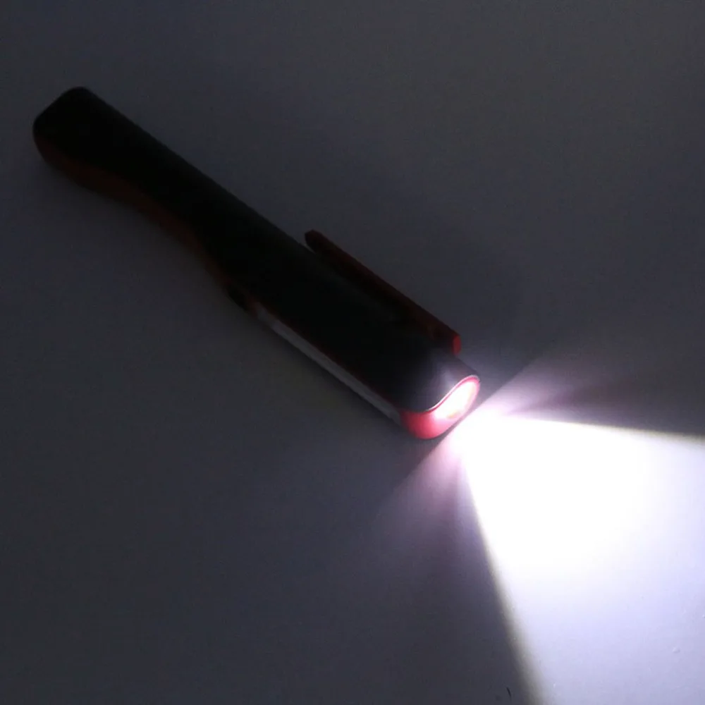 Mini Pen Type COB LED Flashlight Multifunction Torch Light Magnetic Working Inspection Lamp USB Charging Pocket Light