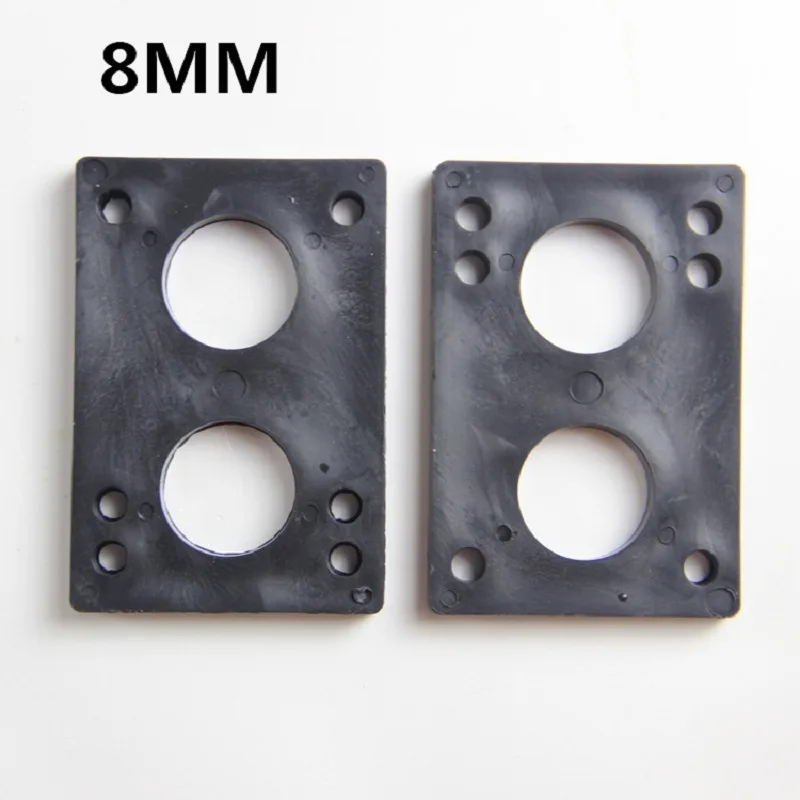 스케이트보드용 PU 라이저 패드, 충격 흡수, 스케이트 보드, 트럭 라이저, 표준, 높이 증가, 3mm, 6mm, 8mm, 2 개
