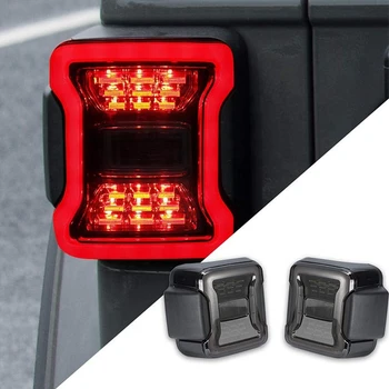 

LED Tail Lamp Car Light Smoke Lens for Jeep Wrangler JL 2018 2019 Rear Lamps Brake Reverse Light Daytime Running Lights