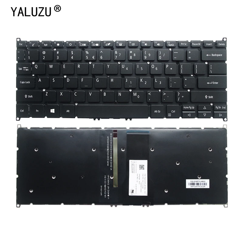 

YALUZU new for ACER pin 5 SF114-32 SP513 -51 / 52N SP513-53N SP513-52NP SP513-51 Backlit US English Keyboard