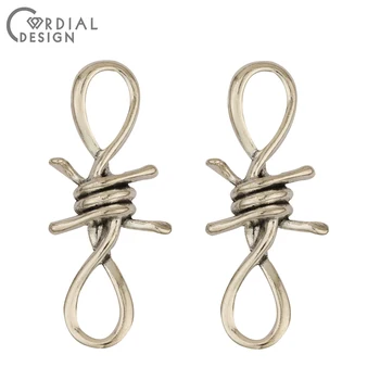 

Cordial Design 50Pcs 20*45MM Earrings Accessories/Connectors/DIY Making/Antique Effect/Hand Made/Jewelry Findings & Components