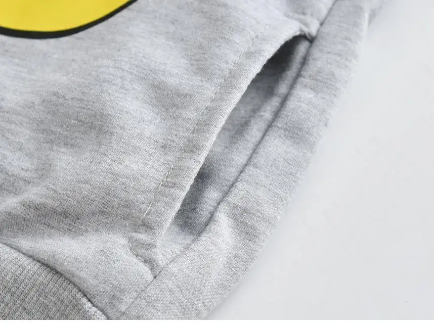 2019New Демисезонный Одежда для маленьких мальчиков и девочек; Хлопок; с принтом Минни; толстовка с капюшоном для детей, малышей Повседневное спортивная одежда младенческой Костюмы
