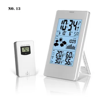 

Home Digital Display Alarm Clock with Radio Wave Perpetual Calendar Weather Forecast Alarm Indoor & Outdoor Temperature Humidity