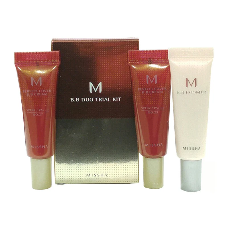 MISSHA M BB Duo пробный Набор B MISSHA BB Бумер праймер 10 мл+ MISSHA M идеальное покрытие BB крем(#23#27) 10 мл корейская косметика