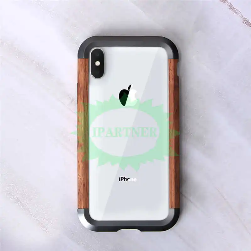 JSKEI Железный деревянный ящик для iPhone X Xs Max Роскошный Жесткий металлический