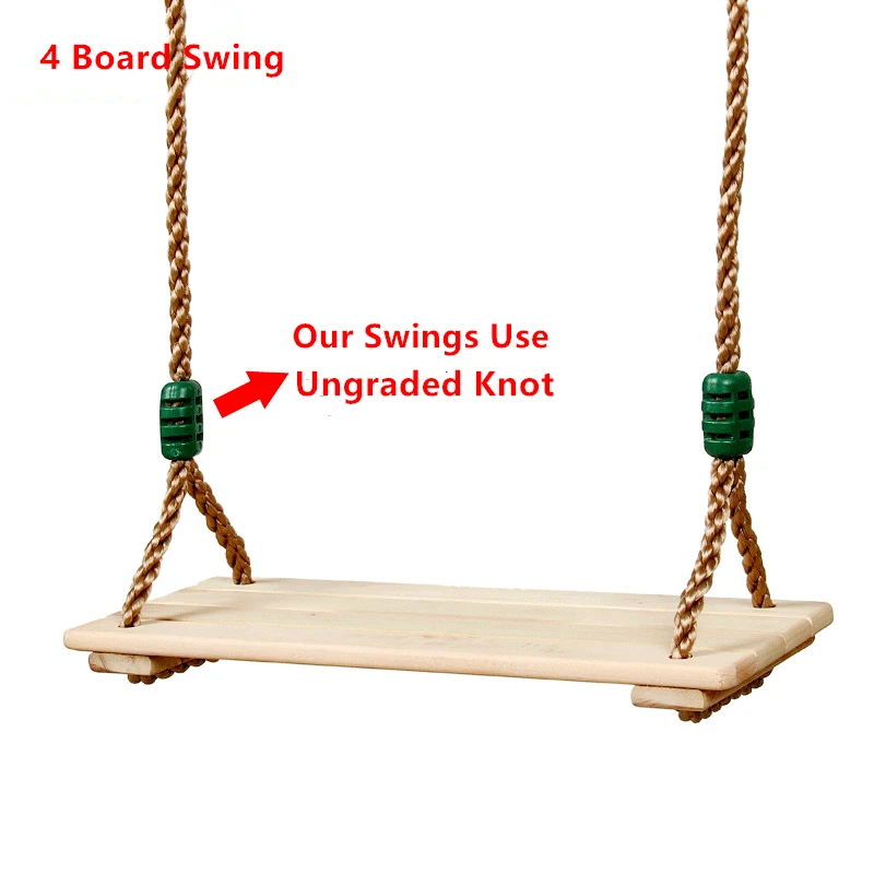 Solid Wood Swing Adult Kids Sensory Toys Family Outdoor Games Tree Swings Preshool Indoor Swing Chair Wooden Load Bearing 150kg 4